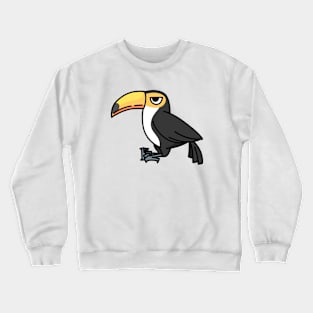 cute toucan cartoon drawing graphic Crewneck Sweatshirt